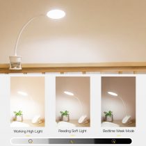 Flexible Cordless Led lamp with 3 lightning modes, 360 degrees rotation with bending stand with clip, touch button for easy control and usb charging cable. Excellent device for you desktop or bed, mobile book reading lamp, reading light 1